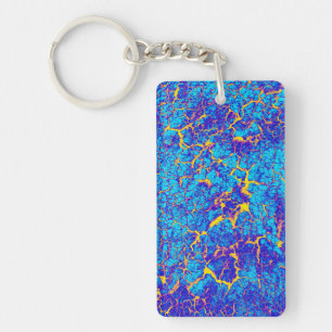 Distinctive Abstract Texture Key Ring