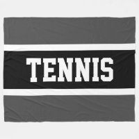 Distinctive Dark Grey Black Stripes TENNIS Text