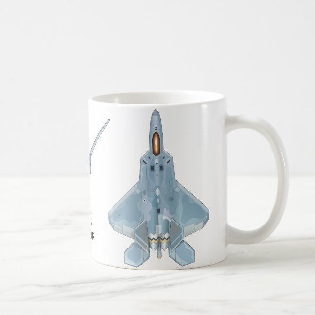Distinctive F-22 Fighter Jet Mug (Right)