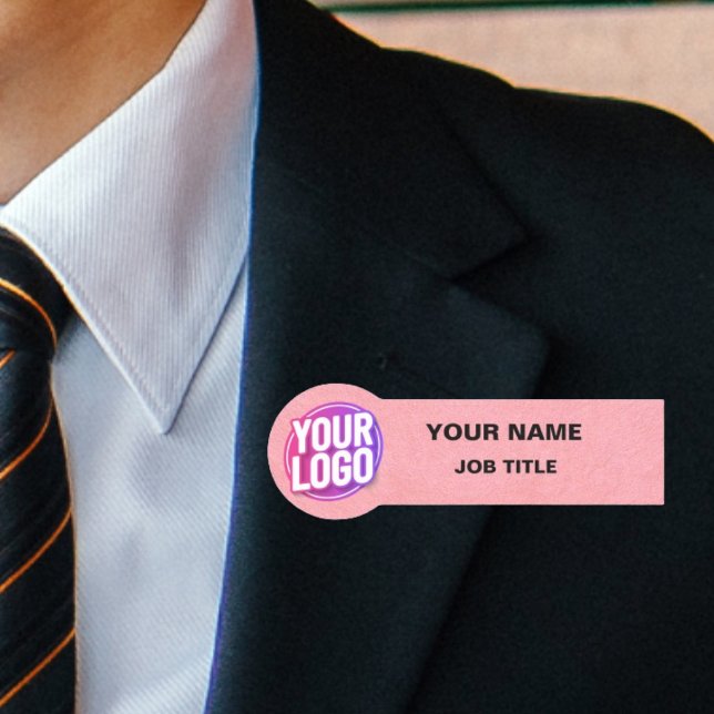 Distinctive Impressions: Custom Logo Employee Name Tag (Creator Uploaded)