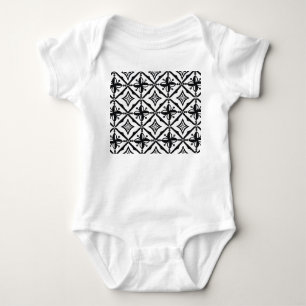 Distinctive Indonesian Batik: Vintage Motifs. Baby Bodysuit