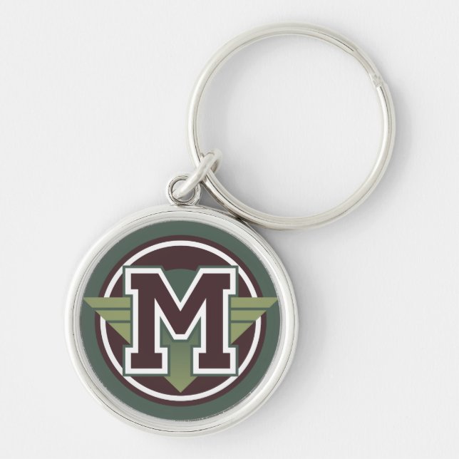 Distinctive Initial "M" Key Ring (Front)