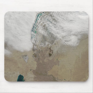 Distinctive lines of clouds mouse mat