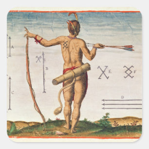 Distinctive Markings of a Warrior of Virginia Square Sticker