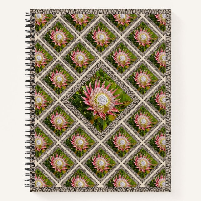 Distinctive Notebook with Lovely Proteas (Front)