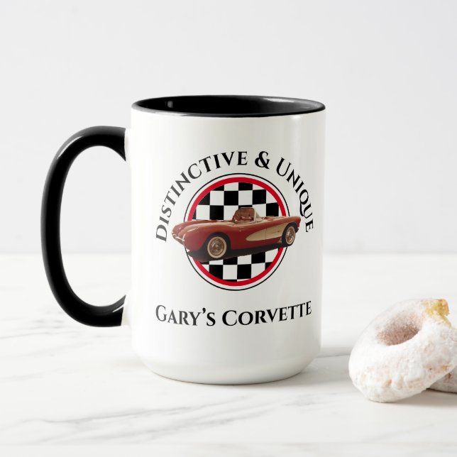 Distinctive & Unique, My Corvette Mug (With Donut)