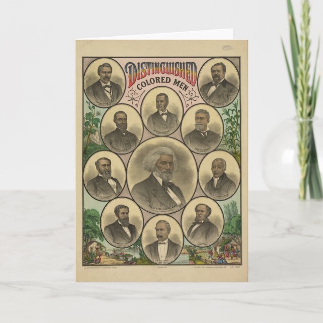 Distinguished Coloured Men Frederick Douglass Card (Front)