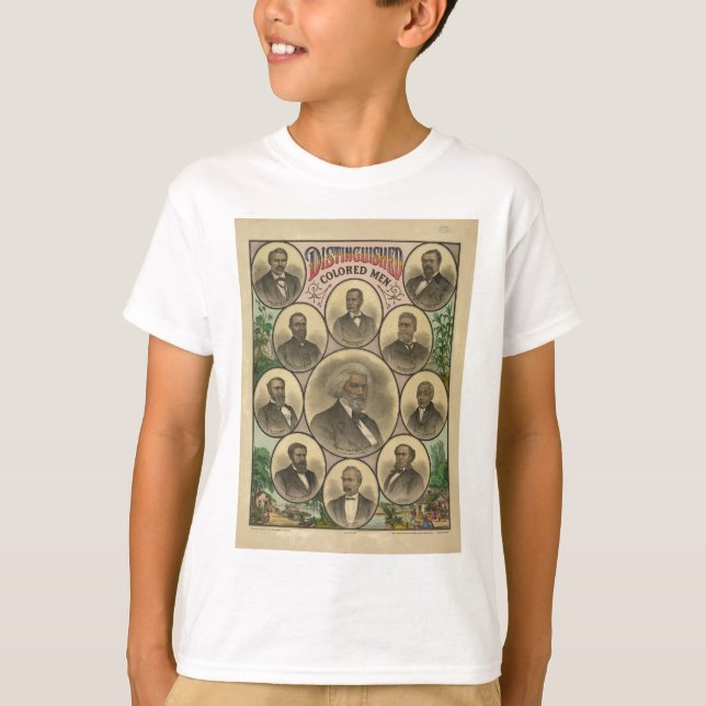 Distinguished Coloured Men Frederick Douglass T-Shirt (Front)