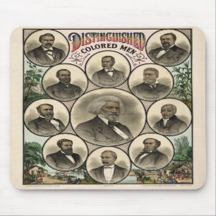 Distinguished coloured men mouse pad