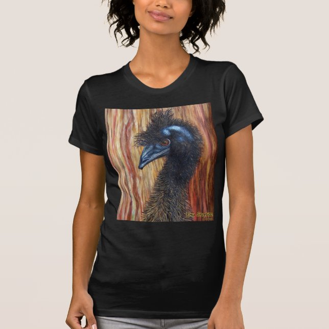 Distinguished Emu Black T-shirt (Front)