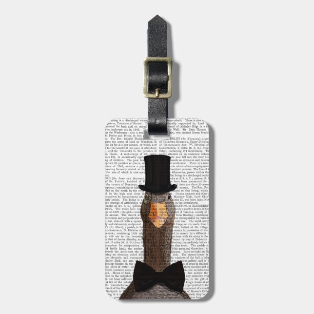 Distinguished Goose 2 Luggage Tag (Front Vertical)