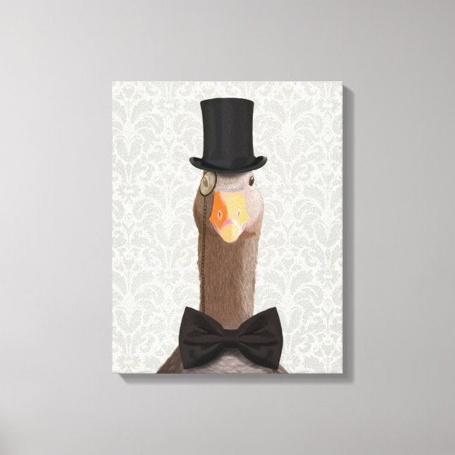Distinguished Goose Canvas Print (Front)