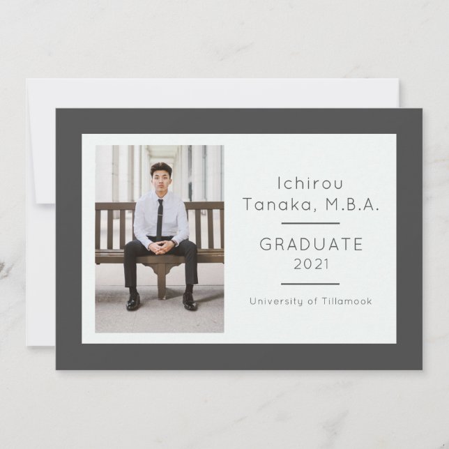 Distinguished Graduate Announcement (Front)