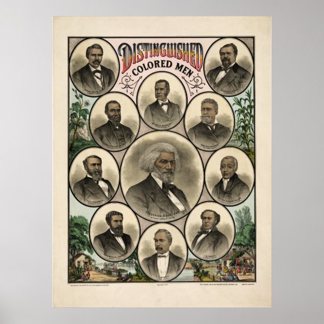 Distinguished Men of colour Poster (Front)