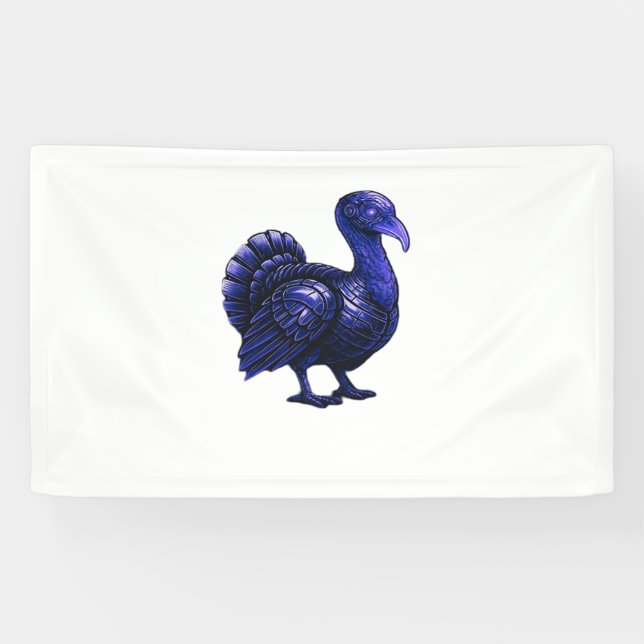 Distopian Turkey Thanksgiving Design Classic T-Shi Banner (Horizontal)