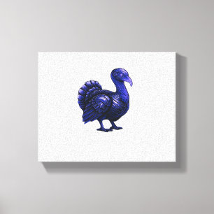 Distopian Turkey Thanksgiving Design Classic T-Shi Canvas Print