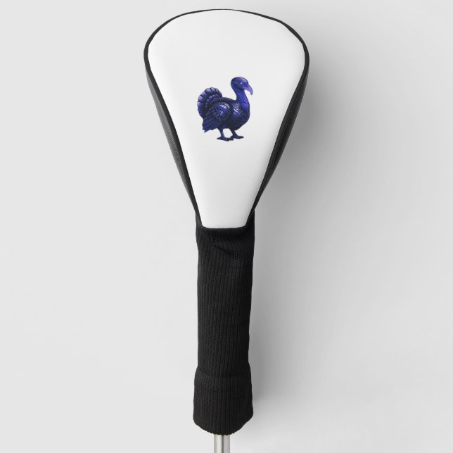 Distopian Turkey Thanksgiving Design Classic T-Shi Golf Head Cover (Front)