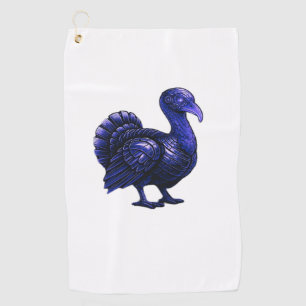 Distopian Turkey Thanksgiving Design Classic T-Shi Golf Towel
