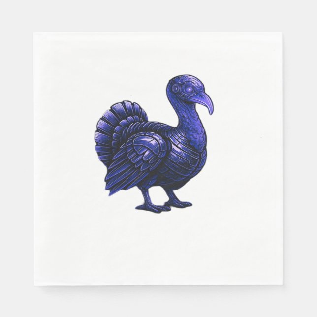 Distopian Turkey Thanksgiving Design Classic T-Shi Napkin (Front)
