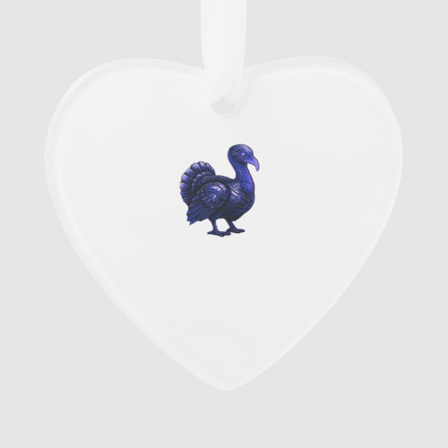 Distopian Turkey Thanksgiving Design Classic T-Shi Ornament (Front)