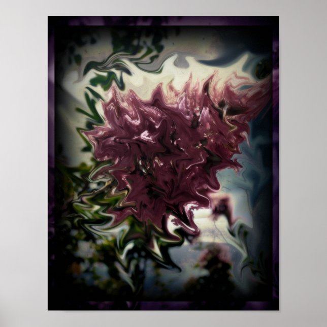 Distorted Flower Poster (Front)