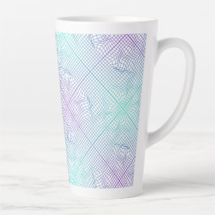 Distorted frame 01.w Lgrey BG Latte Mug