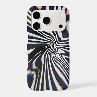 Distorted Line Art Prismatic Glitch