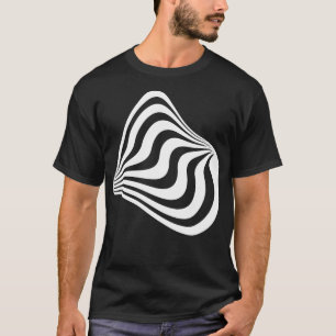 distorted shape design T-Shirt
