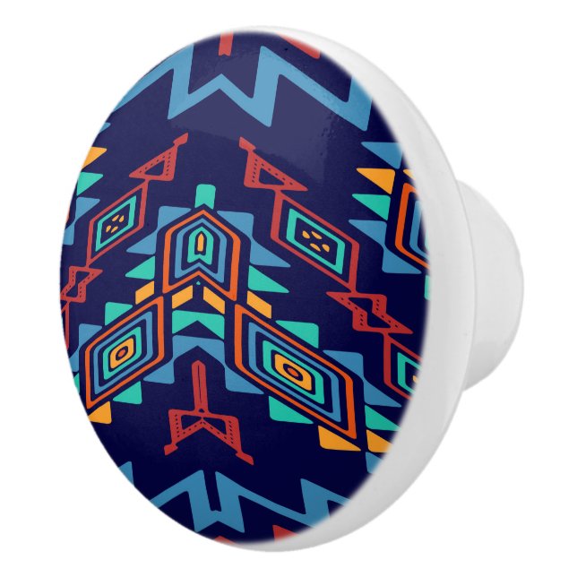 Distorted shapes abstract design ceramic knob (Right)