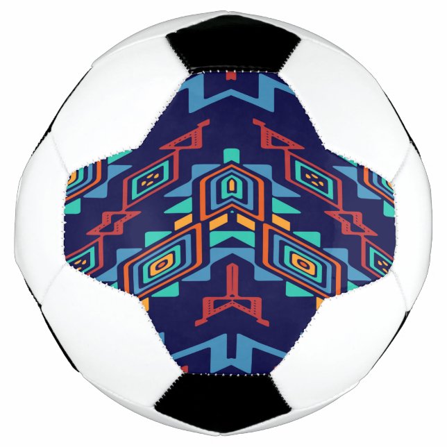 Distorted shapes abstract design football (Front)