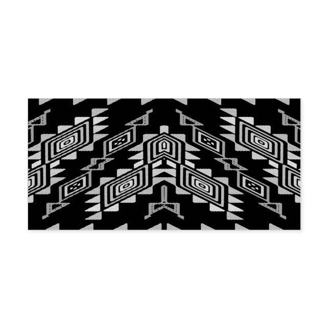 Distorted shapes abstract design self-inking stamp (Design)