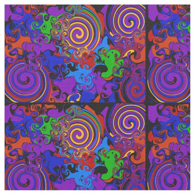 Distorted swirls fabric (Close Up)