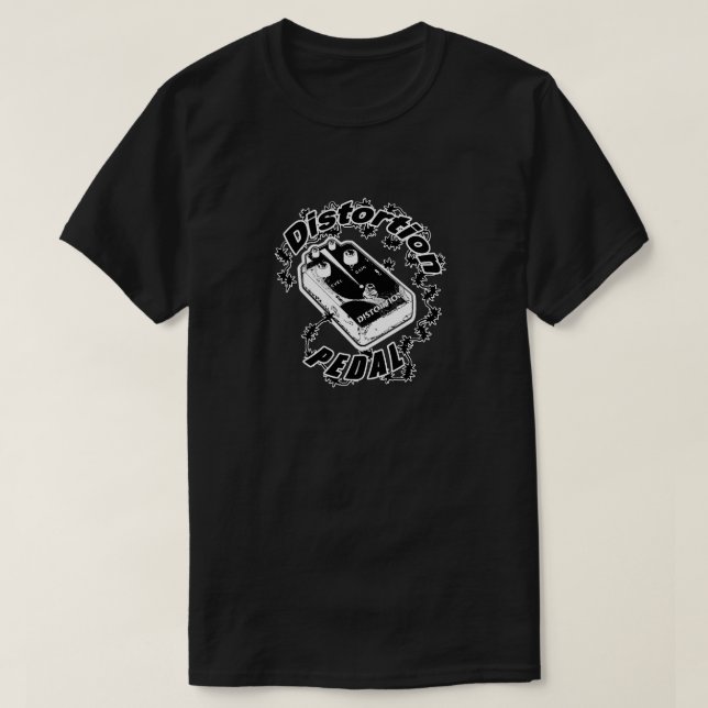 Distortion Pedal Electric Shock T-Shirt (Design Front)