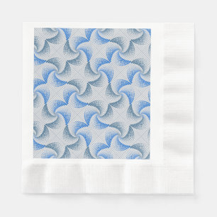 Distortion Twist pattern offwhite BG Napkin