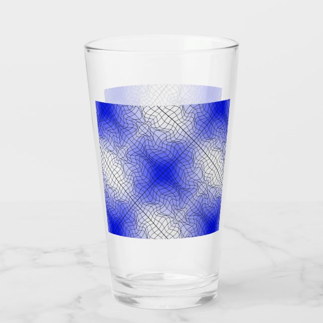 Distortion Wireframe.C01.GBluex4.Black Lines Glass (Back)