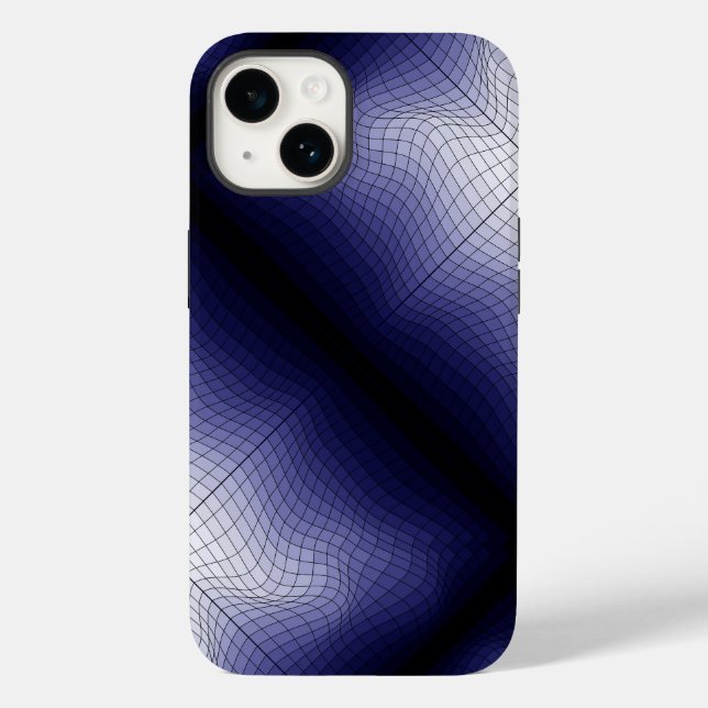 Distortion Wireframe.C01.GBluex4 Case-Mate iPhone Case (Back)