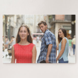 Distracted Boyfriend Meme Jigsaw Puzzle