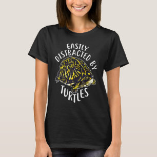 Distracted By Box Turtle Pet Reptile Tortoise T-Shirt
