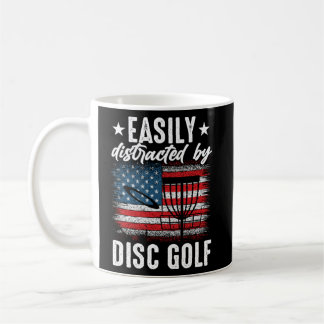 Distracted By Disc Golf Golfing Player Golfer Spor Coffee Mug