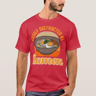 Distracted by Ramen Noodles Japanese Food Premium  T-Shirt