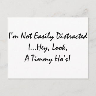 distracted by tims postcard