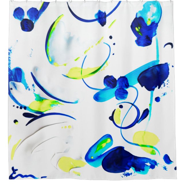 Distraction 1 shower curtain (Front)