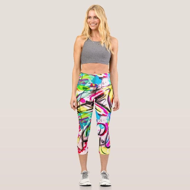Distraction 3 capri leggings (Front)