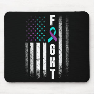 Distress American Flag Fight Suicide Prevention Aw Mouse Mat