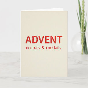 Distressed Advent Christmas Card
