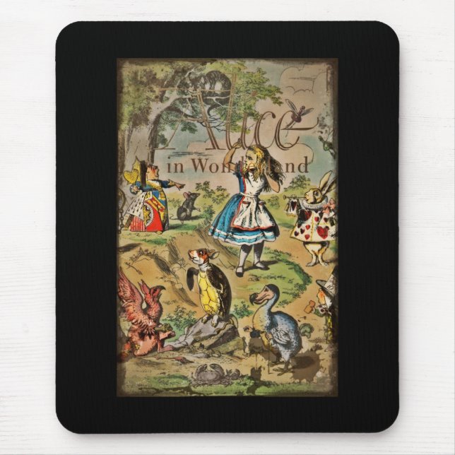 Distressed Alice and Friends Cover Mouse Mat (Front)