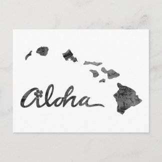 Distressed Aloha Island Postcard