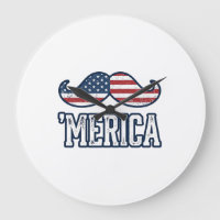 Distressed America Mustache Patriotic Vector Desig