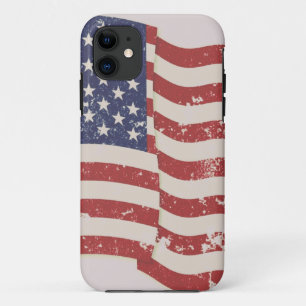 Distressed American Flag iPhone 11 Case