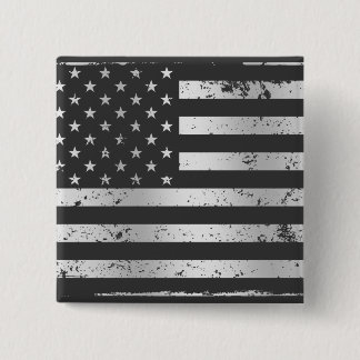 Distressed American Flag II Button